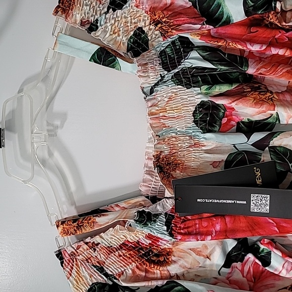 Artsy Dress Colorful off Shouder NWT - Picture 2 of 9